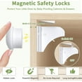 thumbnail image 5 of 4+1pack Magnetic Cabinet Lock Drawer Cupboard Locks For Baby Kids Safety Child Proofing, 5 of 5