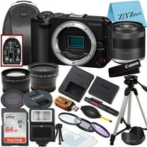 Canon EOS R50 V Mirrorless Camera with 14-30mm PowerZoom   SanDisk 64GB Memory Card   Tripod   ZeeTech Accessory Bundle (International Version)