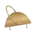 thumbnail image 4 of Soporte para leña para chimenea, de metal, accesorio para chimenea con asa, decorativo Oro, 4 of 9