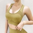 thumbnail image 2 of Nilvkv Sports Bras for Women, Sports Bra, Solid Yoga Bra Fast Dry Sweat Wicking Active Intimate Yellow 42BC, 2 of 5