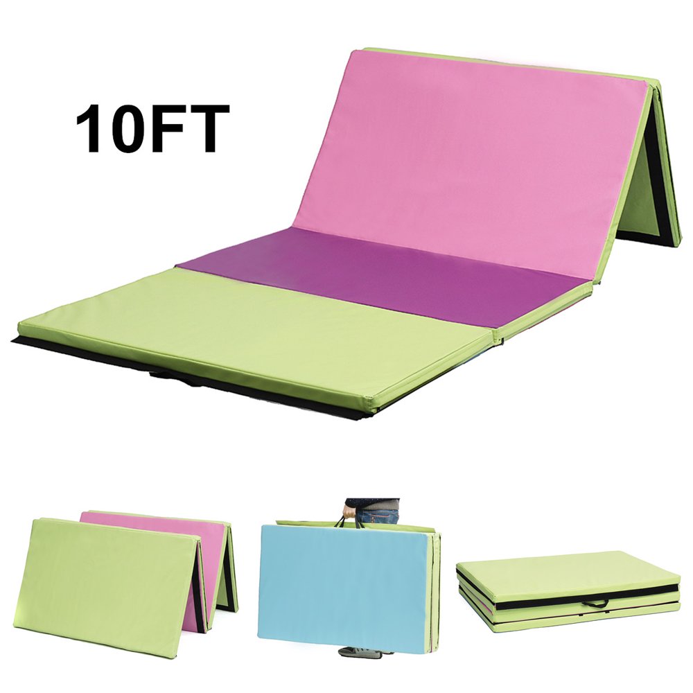 10FT 118'x47'x2" 4 Panel ExtraThick Foam Folding Exercise Gym Floor
