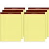 TOPS Docket Gold Legal Pads - Letter - 50 Sheets - Double Stitched - 0.34" Ruled - 20 lb Basis Weight - Letter - 8 1by2"