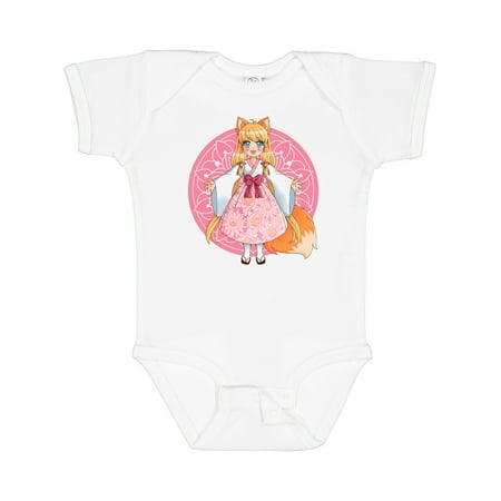 

Inktastic Fox Chibi Anime Girl Gift Baby Girl Bodysuit