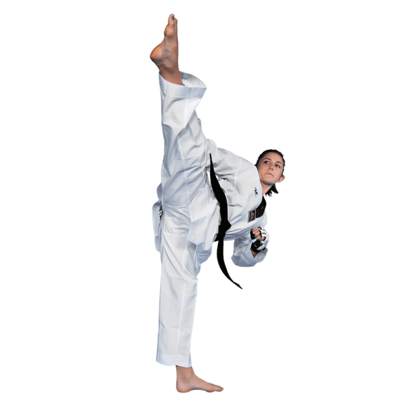 Tusah Taekwondo Premium Sparring Dobok, White V-Neck