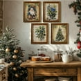 thumbnail image 4 of Hieng Vintage Christmas Pictures Wall Decor Prints,Retro Christmas Wall Art Decorations for Home Kitchen Bedroom Bathroom Living Room Office,Santa Claus Xmas Tree Decor Prints Unframed, 4 of 6