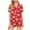 #264-Watermelon Red, variant on Censtreet Womens Pajamas Set Button Down Summer Sleepwear Short Sleeve Comfy Pjs Loungewear Set