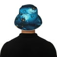 thumbnail image 5 of Rocae Happy Halloween-1 for reflective Bucket Hat for Men Women Summer Beach Travel Summer Cap, 5 of 6