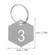 thumbnail image 2 of CATIEBYE 50Ud Numerada En Acero Inoxidable Con Hexagonal Y Llavero Resistente Para Hogar, 2 of 6