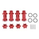 thumbnail image 1 of Hubs de Rueda de Aluminio CUTICAT Adaptador de Extensión para Coche HSP 94087 1/8 RC rojo, 1 of 8