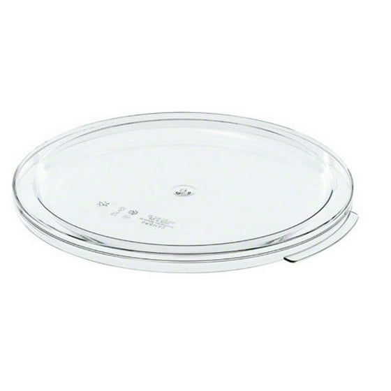Cambro Rfscwc12 Camwear Clear Polycarbonate Round Lid For 12 Qt 18 And 22 Capacity Food Storage Container