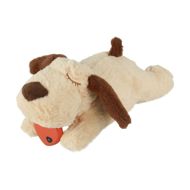 Keyohome Electric Plush Puppy Toys with Heartbeat Soft Pet Sleeping