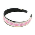 thumbnail image 4 of Unique Bargains 1 Pc Headband Jacquard Embroidery Hair Accessories for Women Pink, 4 of 5