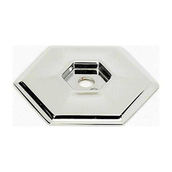Nicole 1.38" Backplate, Polished Nickel (Set of 2)