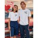 thumbnail image 1 of Valentine's Day Matching Couple T-Shirts - His & Hers, Casual & Sporty, Round Neck Short Sleeve withCamisetas para mujer, lindas camisetas con estampado gráfico, de manga corta, estilo casual, para ve, 1 of 6