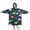 DarkBlue Dinosaurs Clouds, variant on Wearable Oversized Blanket,DarkBlue Dinosaurs Clouds Rainbows Pattern Wearable Blanket Hoodie for Adults,Cozy Hooded Blankets with Super Pockets,Super Warm Fuzzy Pullover for Women & Men