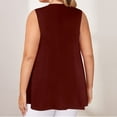 thumbnail image 3 of Aloohaidyvio Women's Plus Size Cotton Tank Tops V Neck Loose Casual Sleeveless Tops, 3 of 5