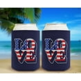 thumbnail image 6 of July 4th Party Favor Love America Pop Art Navy 6-Pack Can Drink Sleeves, 6 of 8