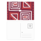 thumbnail image 1 of Vino tinto color Mexico totems antigua civilización dibujo Set cumpleaños gracias tarjeta postal correo lado 20pcs, 1 of 3