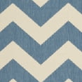 thumbnail image 6 of Safavieh Courtyard Bailey Chevron Indoor/Outdoor Area Rug, 5'3" x 5'3" Round, Blue/Beige, 6 of 6