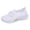 White, variant on HEWUQI Womens Wide Walking Shoes Cushioned Arch Support Lightweight Lace up Sneakers Comfortable Orthopedic Running Sneakers for All Day Standing Brown Size 9.5