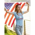 thumbnail image 2 of 4Th Of July Proud Eagle T-Shirt Women -Image by Shutterstock, Female 5X-Large, 2 of 4