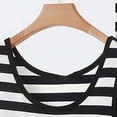 thumbnail image 4 of Fsgntruao Plus Size Pajama Set for Women Striped Sleeveless Tank Tops with Wide-Leg Long Pant Casual Nightwear Sleepwear, 4 of 5