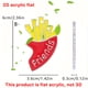 thumbnail image 4 of Decoraciones para el día de San Valentín, adornos para el día de San Valentín, regalos para el día de San Valentín Colgante acrílico plano 2D de hamburguesa y papas fritas para el día de San Valentín, 4 of 9