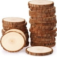 thumbnail image 1 of Wooden Discs 30 Pieces Wood Log Discs 6-7 cm Unfinished Wooden Circles, 1 of 5