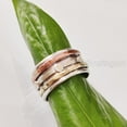 thumbnail image 3 of Infinity Spinner Band, Meditation Ring, 925 Sterling Silver Ring, Spinning Thumb Ring, ThreeTone Ring, Fidget Ring, Handmade Jewelry, Christmas Oxidized, Womans Band Ring, Anxiety Ring, Mans Band Gift, 3 of 7