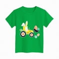 thumbnail image 4 of kpoplk Graphic Shirt for Teens Girl Y2K Graphic Short Sleeve Baggy Tee Shirts Vintage Aesthetic Coastal Tops(Green,5-6 Y), 4 of 4