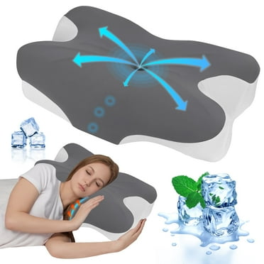 VAVSEA Cervical Pillow for Neck Pain Relief, Contour Memory Foam Pillows with Cooling Breathable Pillowcase, Ergonomic Orthopedic Neck Support Pillow for Side, Back and Stomach Sleepers