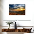 thumbnail image 3 of Elephant Stock Shenandoah Sundown Wall Art - Horizontal Canvas Wall Art - Living Room Wall Decor - Nature Canvas - Gray And Orange Decor - 30" x 20", 3 of 8