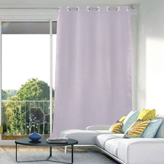 Light Purple Background Blackout Curtains 84"x52" Thermal Insulated Curtain 1 Panel