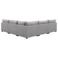 thumbnail image 3 of Cambria 5-piece Upholstered Modular Sectional Sofa Grey, 3 of 10
