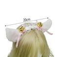 thumbnail image 2 of Oreilles de Chat en Fausse Fourrure avec Clochettes Accessoire pour Cheveux Costume d'Halloween Robe de Fête, 2 of 5