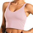 thumbnail image 4 of Sujetadores deportivos para niñassin arospara gimnasiocorrerentrenamientocamisetas sin mangas (rosa XL) Likrtyny Para estrenar, 4 of 4