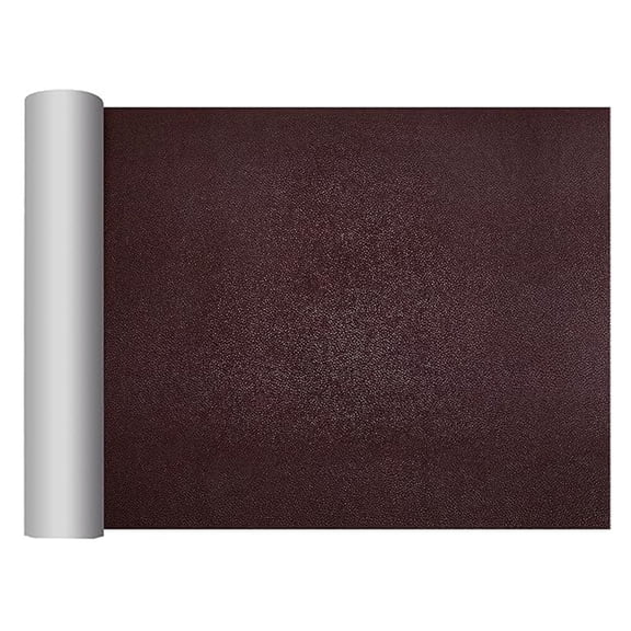 Leather Repair Patch Kit, Self-Adhesive Brown Tape, 20" x 54" for Couches, Car Seats, Vinyl Upholstery & More