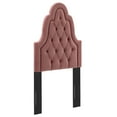 thumbnail image 3 of Modway Augustine Tufted Performance Velvet Twin Headboard in Dusty Rose, 3 of 8