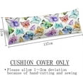 thumbnail image 3 of Butterfly Body Pillow Cover Watercolor Colorful Butterflies Long Pillow Case with Zipper Decorative Soft Bedding Pillowcase Farmhouse Cushion Large Pillow Covers for Couch,Bedroom, Home Gifts 20"x54", 3 of 6