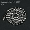 thumbnail image 2 of Unique Bargains 20' Long 0.18' Diameter Beaded Link Pull Chain Extension 2 Pack, 2 of 5