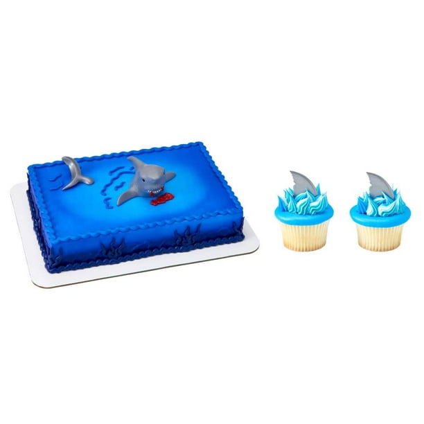 Shark Cake Topper 12 Shark Fin Cupcake Picks Walmart Com Walmart Com Shark Cake Topper 12 Shark Fin Cupcake Picks Walmart Com Walmart Com
