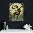 thumbnail image 4 of Nawypu Wall Decor Frog Art Posters - Vintage Banjo Canvas Paintings Bedroom Boho Green Poster Bathroom Abstract Aesthetic Living Modern Minimalist Decorations Picture for Home House Office Room, 4 of 4