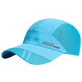 thumbnail image 1 of Sombrero de malla gorra de béisbol ajustable hip hop plana moda correr visera gorra de malla, adulto, azul agua Feliz Sencillez, 1 of 5