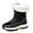 black, variant on Women's Winter Snow Boots - Lightweight Waterproof Booties for Skiing & Outdoor Activities