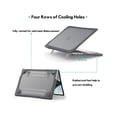 thumbnail image 3 of Coque Rigide pour MacBook Air 13,6 Pouces Modèle 2022 A2681 avec Puce M2 & Touch ID, Housse de Protection Robuste avec Support et Couverture de Clavier Transparente, 3 of 7