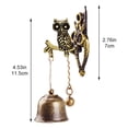 thumbnail image 3 of vlrwzc Vintage Metal Doorbell Retro Animal Magnetic Suction Wind Chimes Door Decoration for Shopkeepers, Wall Door Ornaments for Indoor Outdoor Decoration, 3 of 7
