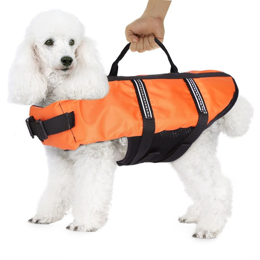 Dog Life Jacket For Dogs Pet Aquatic Reflective Preserver Float Vest Dog Saver Life Jacket