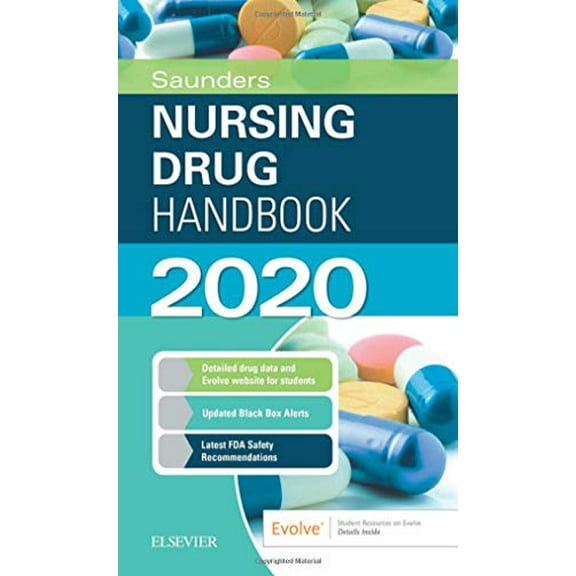 Pre-Owned Saunders Nursing Drug Handbook 2020 (Paperback) 0323677622 9780323677622