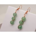 thumbnail image 4 of Handmade Green aventurine Natural Drop Earrings , Stone Earrings, 4 of 10