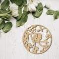 thumbnail image 5 of Birds on Tree Branch Wall Decor Bird Wooden Wall Art Laser Cut Wall Sculpture Wood Slices Silhouette DIY Wall Round Ornaments for Personalized Housewarming Garden Kitchen Home 12x12Inch, 5 of 7